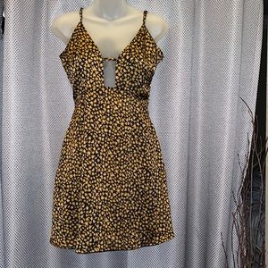 Nasty Gal Fit and Flare Spotted Mini Dress size 2